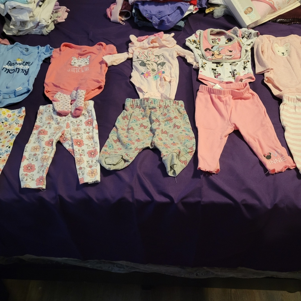 Baby Girl Clothes (Size 3-6mo)